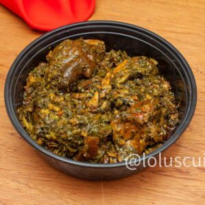 Swallows & Afang Soup with Assorted Meat
