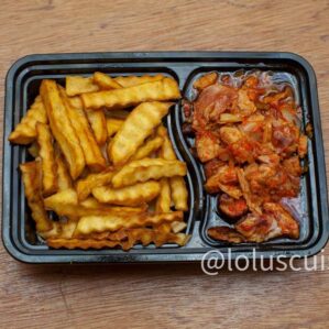 Smoked Chicken Sauce With Sweet Potato / Yam Fries